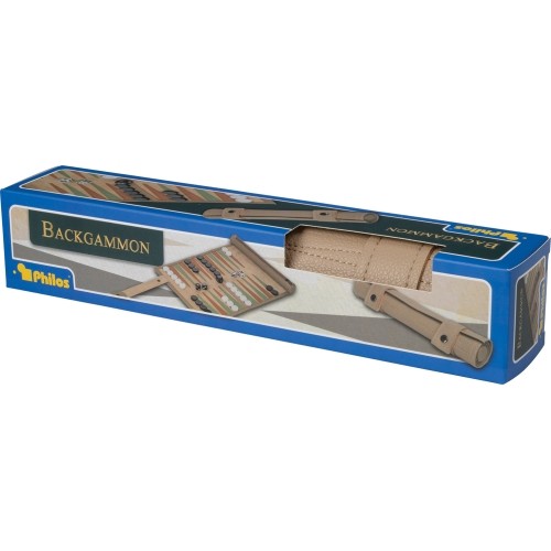 Philos Roll-Up Backgammon Travel Game