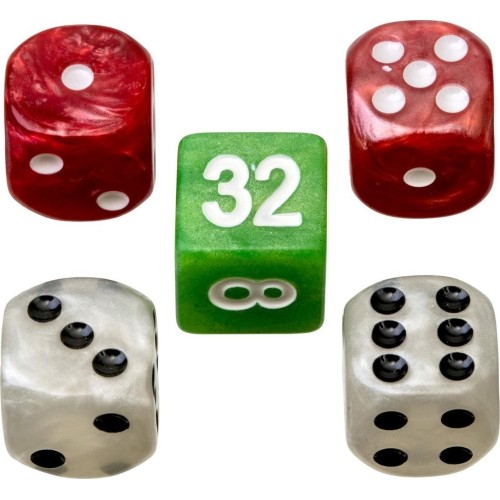 Philos Backgammon Playing Pieces Set L 34 mm r/w