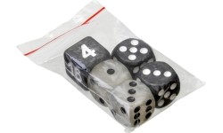 Philos Backgammon Playing Pieces Set M 28 mm b/w