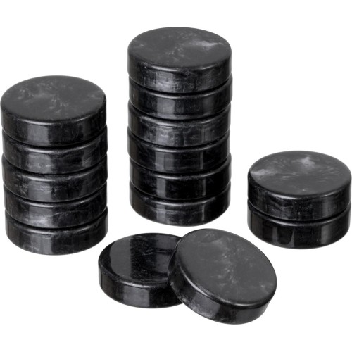 Philos Backgammon Playing Pieces Set M 28 mm b/w