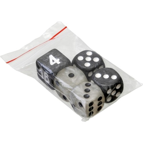 Philos Backgammon Playing Pieces Set L 34 mm b/w
