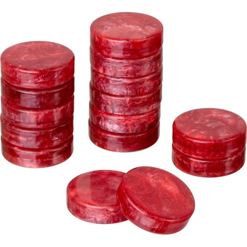 Philos Backgammon Playing Pieces Set Tou 40 mm r/w