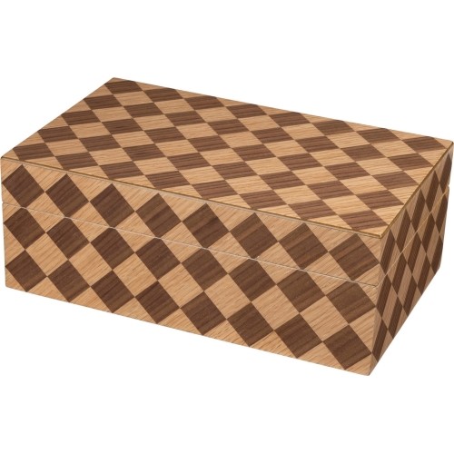 Philos Chess Piece Box Checkered 95 mm
