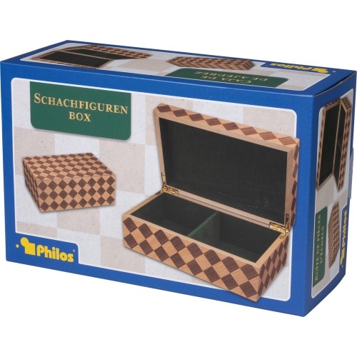 Philos Chess Piece Box Checkered 95 mm