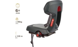 Dviračio kėdutė Polisport Guppy Junior // 26-29", 22-35 kg, ant bagažinės (pilka)