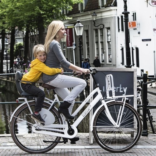 Dviračio kėdutė Polisport Guppy Junior // 26-29", 22-35 kg, ant bagažinės (pilka)