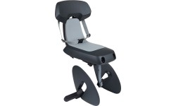 Dviračio kėdutė Polisport Guppy Junior // 26-29", 22-35 kg, ant bagažinės (pilka)