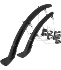 Błotniki FORCE WIN38 Aluflex 28" z mocowaniami (czarne)