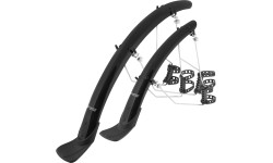 Błotniki FORCE WIN38 Aluflex 28" z mocowaniami (czarne)