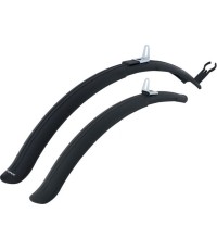 Zestaw błotników FORCE 24-26" długie sportowe, szerokość 57mm (czarne)