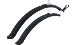 Zestaw błotników FORCE 24-26" długie sportowe, szerokość 57mm (czarne)
