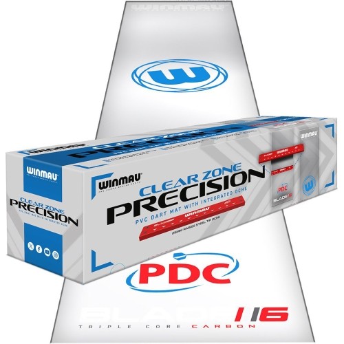 Winmau Clearzone dart mat transparent PVC