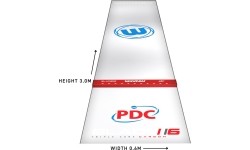 Winmau Clearzone dart mat transparent PVC