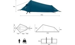 NC2501 SKYAIR ULTRALEKKI NAMIOT 1 NIEBIESKI NILS CAMP