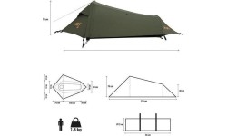 NC2501 SKYAIR ULTRALEKKI NAMIOT 1 ZIELONY NILS CAMP