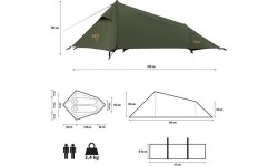 NC2502 SKYAIR 2 ULTRALEKKI NAMIOT ZIELONY NILS CAMP