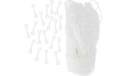 Siatka do bramki piłkarskiej do piłki nożnej Nils NT8245 - 245 x 155 x 80 cm