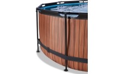 Basen EXIT Wood ø360 x 122 cm z pompą i filtrem piaskowym