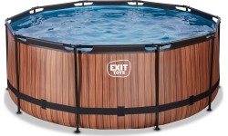 Basen EXIT Drewno ø360 x 122cm z pompą i filtrem
