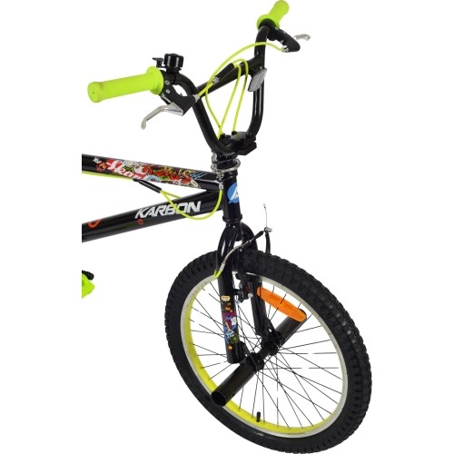 Rower Karbon BMX 20, black-lime