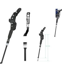 Atraminė kojelė Force 24-29" Alu juoda