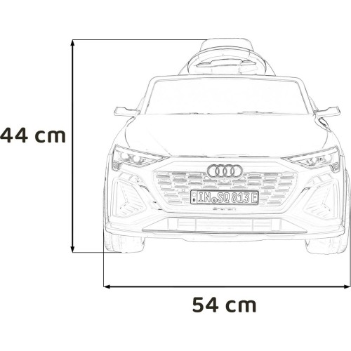 Audi SQ8 pojazd czerwony