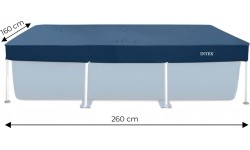 Pokrywa plandeka mata do basenu stelażowego 2,6x1,6m Intex 28036