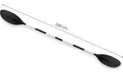 Wiosło do pontonu aluminiowe do kajaku dwupiórowe 218 cm INTEX
