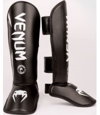 Venum Challenger Kids Shin Guards - Black/White