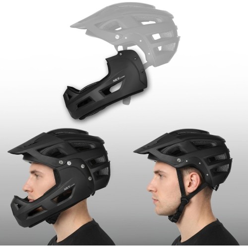 MTW101 FULL-FACE HELMET M (56–58 CM) NILS EXTREME - Black