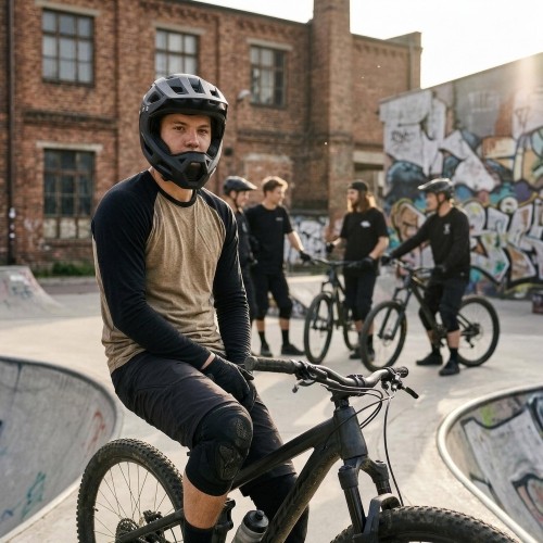 MTW101 FULL-FACE HELMET M (56–58 CM) NILS EXTREME - Black