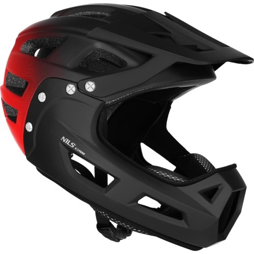 MTW101 FULL-FACE HELMET M (56–58 CM) NILS EXTREME - Red
