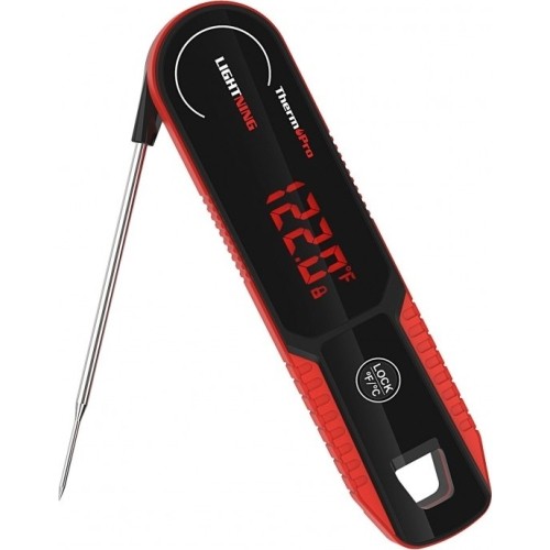 Momentinis mėsos termometras ypač greitas 1 sekundės nuskaitymo atsparus vandeniui ThermoPro TP622W