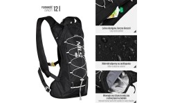 NC1797 CZARNY PLECAK DO BIEGANIA JOURNEY NILS CAMP