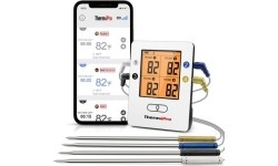 Cyfrowy bezprzewodowy ładowalny termometr do żywności Bluetooth z 4 sondami ThermoPro TP25W