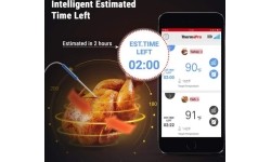 Cyfrowy bezprzewodowy ładowalny termometr do żywności Bluetooth z 4 sondami ThermoPro TP25W