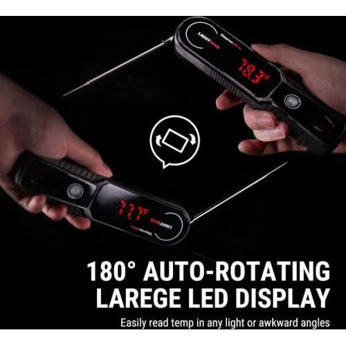 Momentinis mėsos termometras ypač greitas 1 sekundės nuskaitymo atsparus vandeniui ThermoPro TP622W