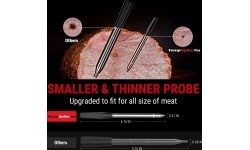 TempSpike Plus skaitmeninis belaidis bluetooth maisto termometras ThermoPro TP970W su atnaujintu itin plonu zondu