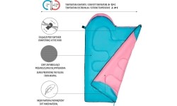 NC2007 PINK SLEEPING BAG JUNIOR NILS CAMP