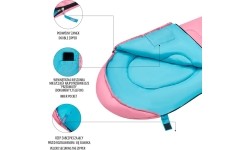 NC2007 PINK SLEEPING BAG JUNIOR NILS CAMP