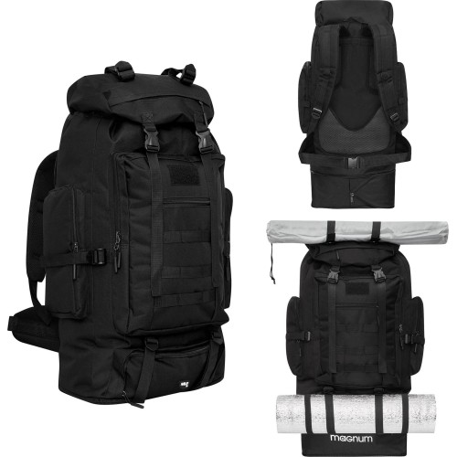 Plecak taktyczny Nils Camp Magnum NC1785, 100 l, czarny