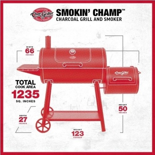 Wędzarnia Char-Griller Grand Champ Offset