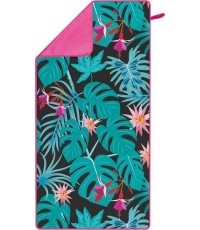 Ręcznik z mikrofibry Nils Camp NCR14 Leaves, 160x80cm