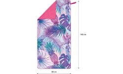 Ręcznik z mikrofibry Nils Camp NCR14 Pineapple, 160x80cm