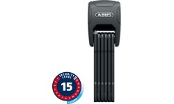 ABUS BORDO GRANIT™ 6500KA // z alarmem, składany, 90 cm (czarny)