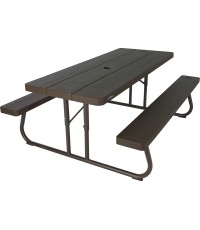 Lifetime Evans Stół Prostokątny Brązowy 183x145x75cm