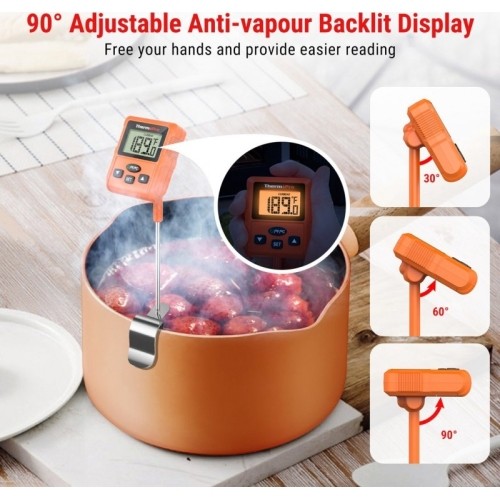 Skaitmeninis aliejaus ir saldainių termometras su zondu ThermoPro TP511