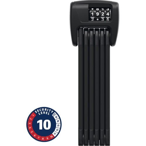 Spyna ABUS BORDO™ Combo 6000C/90 LED Black SH // sulankstoma, su LED šviesa, 90 cm (juoda)