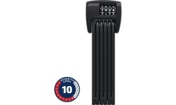 Spyna ABUS BORDO™ Combo 6000C/90 LED Black SH // sulankstoma, su LED šviesa, 90 cm (juoda)