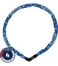 Spyna ABUS Steel-O-Chain™ 4804C/75 Blue Symbols // grandinė, 75 cm (mėlyna)